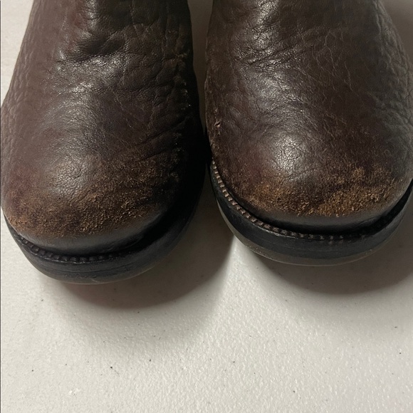 Tory Burch Dark Brown Leather Moto Boots - Picture 7 of 15